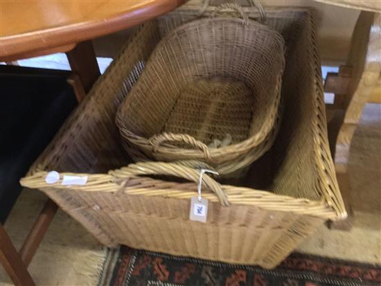 3 wicker baskets